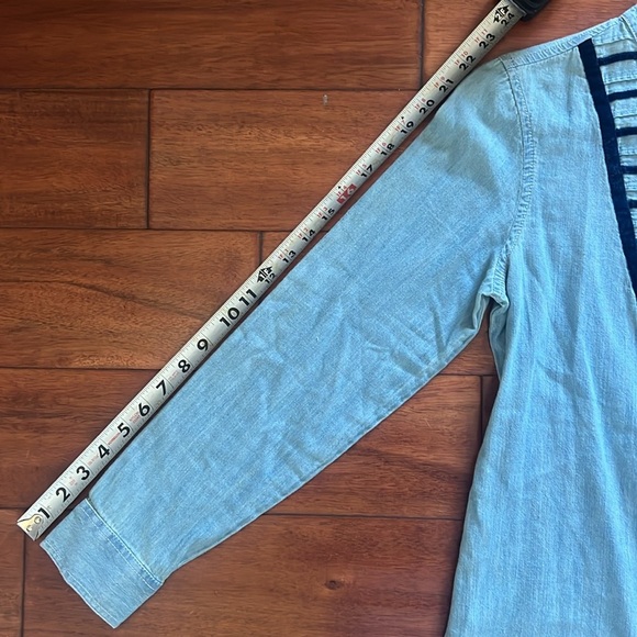 Nine West Vintage America Jean Shirt Size XS Button Down - Picture 8 of 8
